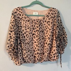 Brand Everly. Color Pink with black cheetah print. Size Large